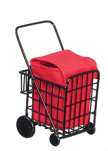 Grocery Cart with Bag, Black